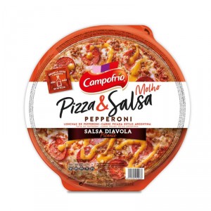 PIZZA CAMPOFRIO PEPPERONI PICANTE MASA FINA CON SALSA 355 GR