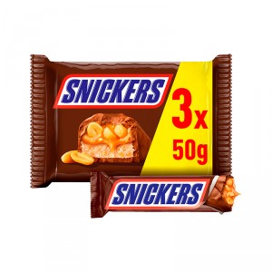 SNACK SNICKERS PACK 3 UNIDADES X 50 GRS