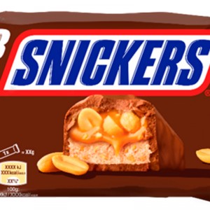 SNACK SNICKERS PACK 3 UNIDADES X 50 GRS