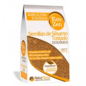 SEMILLAS DE SESAMO TOSTADO ECOLOGICO NATURTIERRA ECOZEN 350G