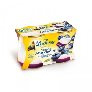 YOGUR LA LECHERA CON ARANDANOS PACK 2 X 125 GRS