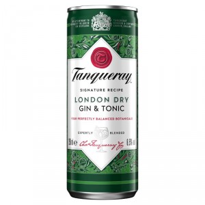COMBINADO TANQUERAY GIN & TONIC LATA 25 CL.