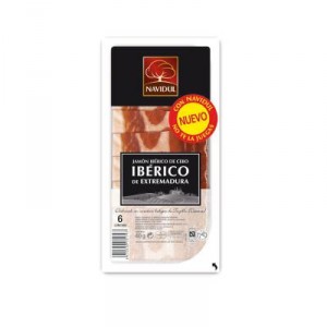 JAMON CEBO IBERICO 50% RAZA IBERICA NAVIDUL LONCHAS 40 GRS