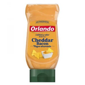 SALSA ORLANDO CHEDDAR BACON 245 GRS