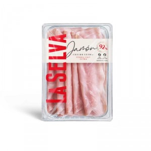 JAMON COCIDO EXTRA 92% CARNE LA SELVA 100 GRS