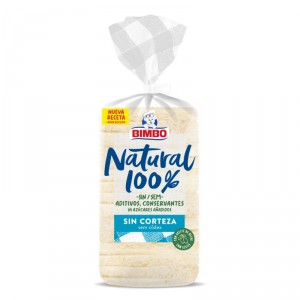 PAN BIMBO NATURAL 100% SIN CORTEZA 450 GRS