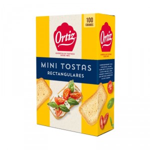 MINI TOSTA ORTIZ RECTANGULAR 100 GRS.