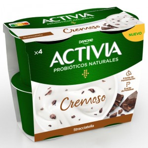 YOGUR DANONE ACTIVIA CREMOSO STRACCIATELLA P-4 X 115 GRS