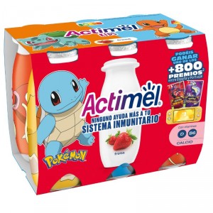 YOGUR DANONE ACTIMEL FRESA ACTIKIDS P-6 X 100GR