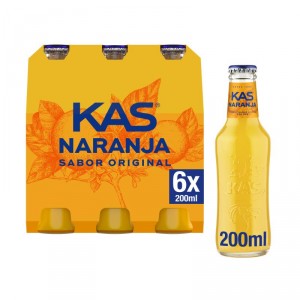 KAS NARANJA NO RETORNABLE 20 CL. PACK 6 UNDS