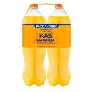 KAS NARANJA 2 LITROS PACK 2 UNDS