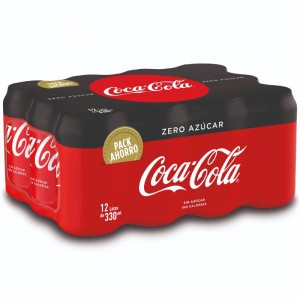 COCA COLA ZERO LATA 33 CL. PACK 12 UNDS