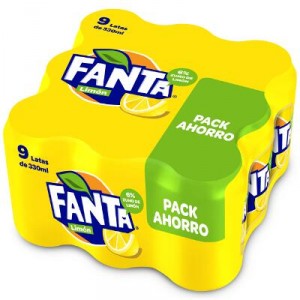 FANTA LIMON LATA 33 CL. PACK 9 UNDS