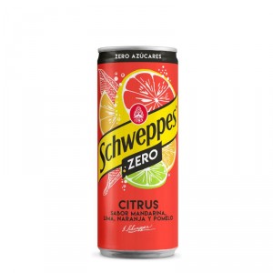REFRESCO SCHWEPPES CITRUS ZERO LATA 33 CL.