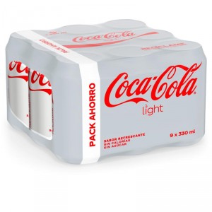COCA COLA LIGHT PACK 9 UNDS X 33 CL.
