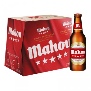 CERVEZA MAHOU 5 ESTRELLAS 25 CL. PACK 12 UNDS