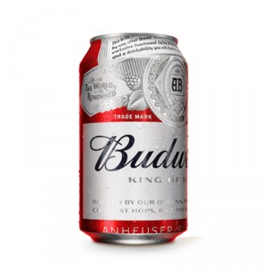 CERVEZA BUDWEISER LATA 33 CL.