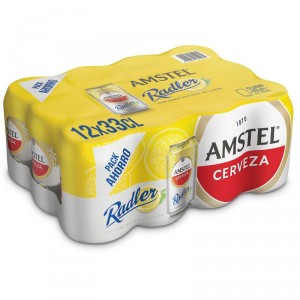 CERVEZA AMSTEL RADLER LIMON LATA 33 CL. PACK 12 UNDS