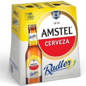 CERVEZA AMSTEL RADLER 25 CL. PACK 6 UNDS.