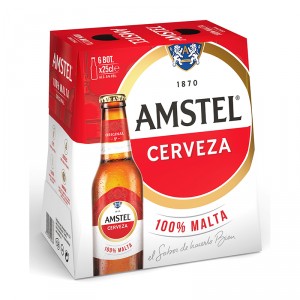 CERVEZA AMSTEL 25 CL. PACK 6 UNDS