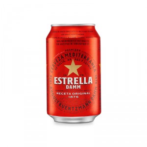 CERVEZA ESTRELLA DAMM LATA 33 CL.