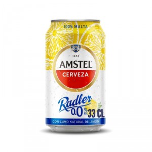 CERVEZA AMSTEL RADLER 0,0% LATA 33 CL.