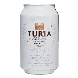 CERVEZA TURIA TOSTADA LATA 33 CL.