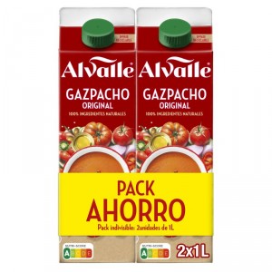 GAZPACHO ALVALLE ORIGINAL 1 LITRO PACK 2 UNDS