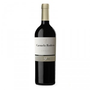 VINO CARMELO RODERO 9 MESES RIBERA DE DUERO TINTO 75 CL.