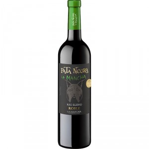 VINO PATA NEGRA TINTO ROBLE MANCHA 75 CL.