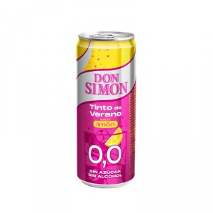 TINTO VERANO DON SIMON S/ALCOHOL Y S/AZÚCAR LIMON 33 CL.