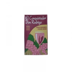 VINO EL CONQUISTADOR BRIK ROSADO 1 LITRO