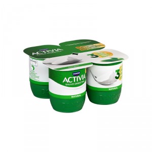 YOGUR DANONE ACTIVIA NATURAL PACK-4 X 125 GRS