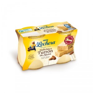 POSTRE LECHERA TURRON PACK 2 UNDS X 125 GRS.