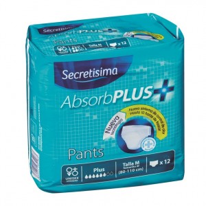 PANTS SECRETISIMA ABSORBPLUS+ TALLA M 12 UNDS.