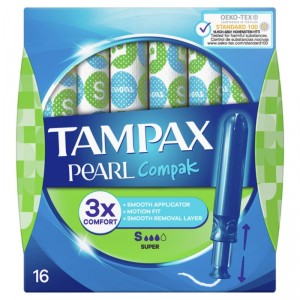 TAMPAX COMPAK PEARL SUPER 16 UNDS