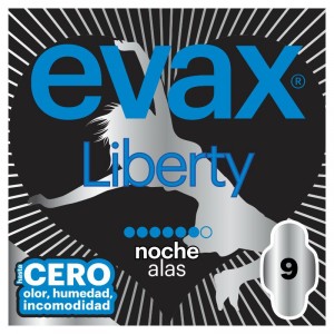COMPRESA EVAX LIBERTY NOCHE ALAS 9 UNIDADES