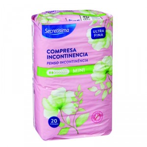 COMPRESA SECRETISIMA INCONTINENCIA ULTRAFINA MINI 20 UNDS