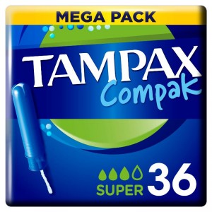 TAMPAX COMPAK SUPER 36 UNDS