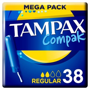 TAMPAX COMPAK REGULAR 38 UNDS