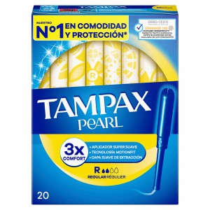 TAMPAX PEARL REGULAR 20 UNDS