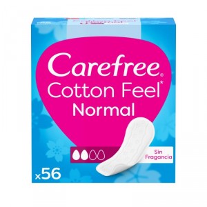 SALVA SLIP CAREFREE COTTON FEEL NORMAL 56 UNDS