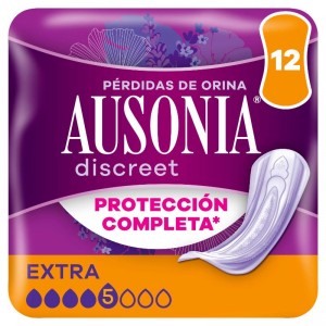 COMPRESA AUSONIA DISCREET EXTRA 12 UNIDADES