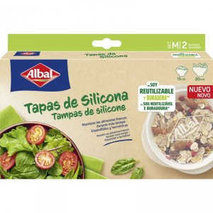 TAPAS ALBAL SILICONA SET 2 TAMAÑOS