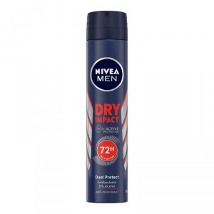 DESODORANTE NIVEA DRY IMPACT MEN SPRAY 200 ML.