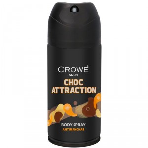 DESODORANTE CROWE MAN CHOC ATTRACTION 150 ML.