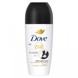 DESODORANTE DOVE ADVANCED CARE INVISIBLE ROLL-ON 50 ML.