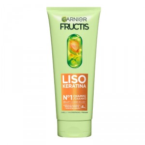 CHAMPU FRUCTIS LISO KERATINA 200 ML.