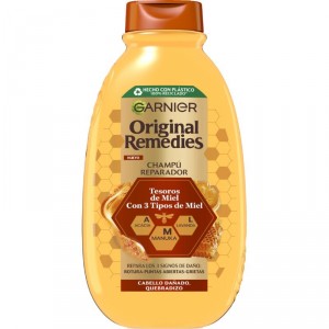 CHAMPU ORIGINAL REMEDIES MIEL 400 ML.