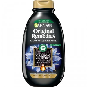 CHAMPU ORIGINAL REMEDIES CARBON PURIFICANTE 400 ML.